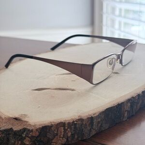 Dolce and Gabbana Rose Gold Metal Rectangular Eyeglass Frames